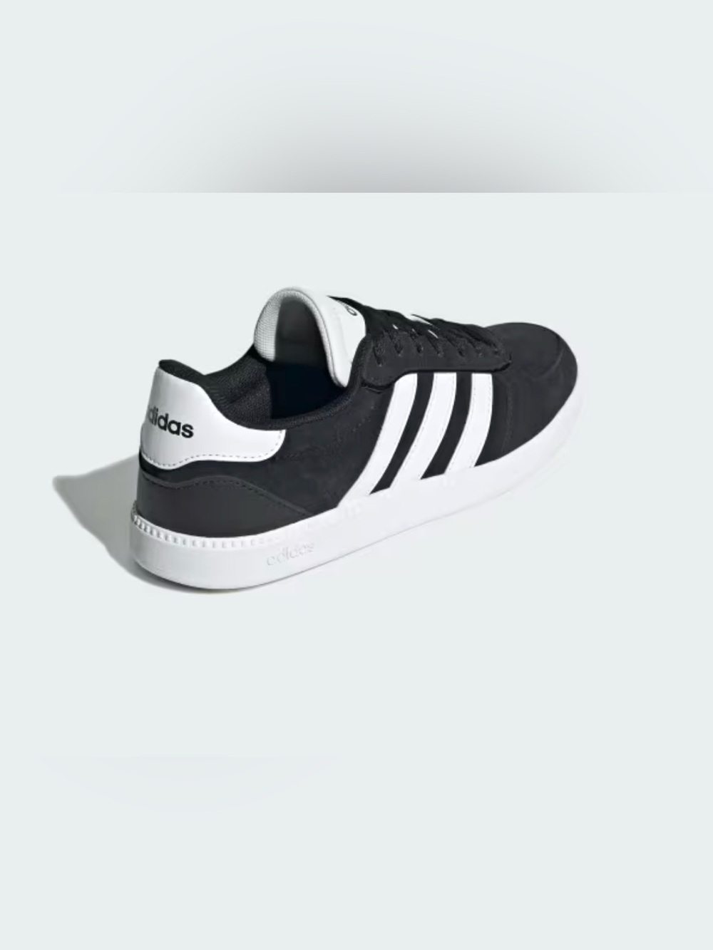 adidas Black and White Casual Suede Sneakers - Picture 7 of 8